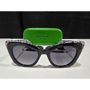 Kate Spade Marigold Women's Black Cat Eye Sunglasses w/ Gradient Lens - NWOT